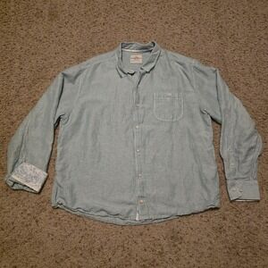 Tommy Bahama Shirt Mens XL Linen Blend Button Up Island Crafted Casual